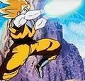 Goku fires the Super Kamehameha at Android 19