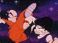 Gohan and Krillin sparring while image training.