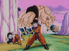 Nappa is defeated by Goku