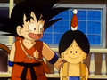 Goku introduces Upa to his friends