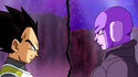 Vegeta and Hit face off