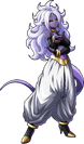 Artwork of True Form Evil Android 21 (Cell Absorbed) from FighterZ