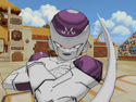 Majin Frieza's victory pose in Dragon Ball Z 2V.