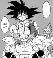 Bardock acaba con un miembro de la especie.