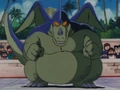 Giran after hitting Goku with his tail