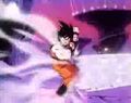 Goku hit by the Toketsu-ken