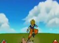 Super Saiyan 2 Goku uses his Zanku Fist