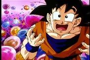 Goku emocionado de ver un oponente poderoso