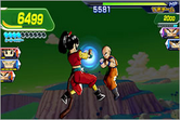 Saiyan Heroine attacks Krillin