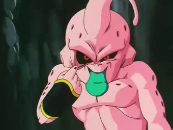 kid buu middle finger