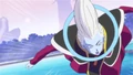 Whis flying in Battle of Gods