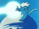 Goku fires his Kamehameha