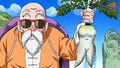 Roshi pulls out a body shaped radish