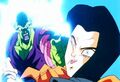 Piccolo punches Android 17 in the face