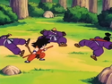 Goku beats three of the brothers