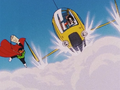 Videl chases The Great Saiyaman