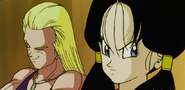 Videl y Shapner criticando a Gohan.