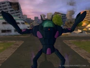 Willow en Dragon Ball Z: Budokai Tenkaichi 3 en el escenario de Ciudad Satán.