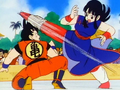 Chi-Chi attacks Goku