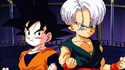 Trunks and Goten offering to help 18 fight the Bio-Warriors