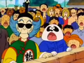 Master Shen watching Chiaotzu fighting with Krillin