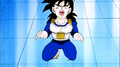 Gohan falls on his knees