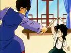 Gohan standing up to Mr. Shu