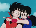 Chi-Chi with her fiancé, Goku