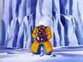 Android 15 holding his own head in Super Android 13