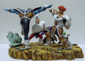 Ginyu Force resin-based statue set backside view