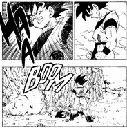 Goku builds Vegeta a resting place