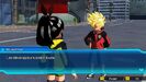 Note speaking to Beat in his natural Super Saiyan form as an Earthling-Saiyan hybrid in World Mission