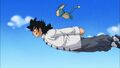 Yamcha and Puar flying high in the 1st opening