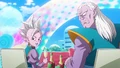 Shin and Kibito at Trunks' birthday party