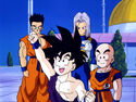 Gohan,Krillin,FutureTrunksAndYamcha