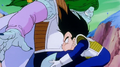 Zarbon proceeds to pound Vegeta