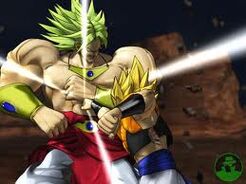 Gogeta vs broly en el opening de dragon ball z budokai tenkaichi 3