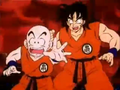 Krillin and Yamcha on Planet Vegeta in the past