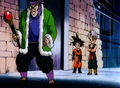 Maloja stopped by Trunks and Goten in Jaguar's lab