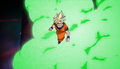 The consecutive shots do not reach Goku