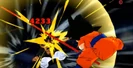 Goku lands a final hit on the enemy in Dragon Ball Fusions