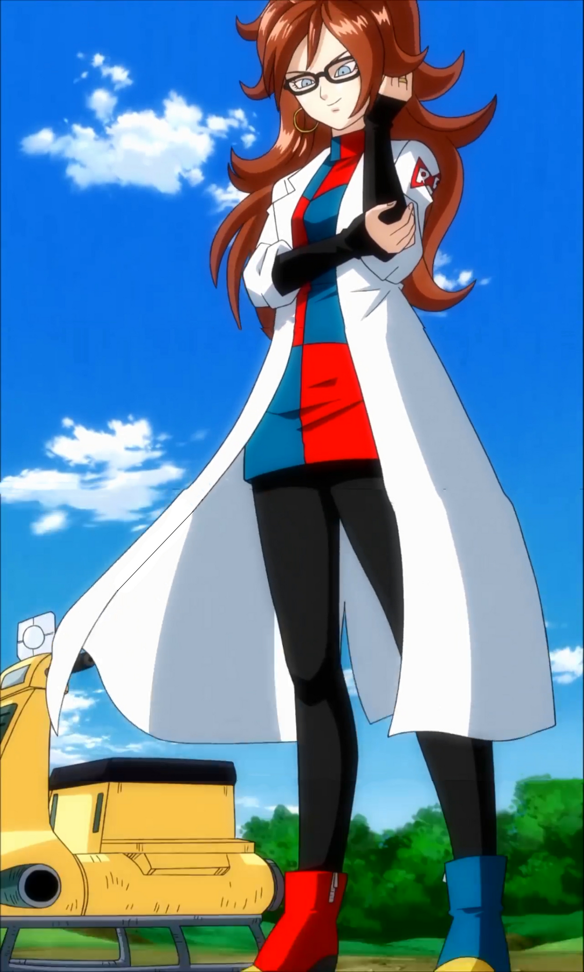 Lab coat 21 does a dio pose in her lvl3 : r/dragonballfighterz