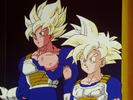 Goku and Gohan as Super Saiyan Full Powers