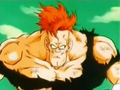 Recoome is overjoyed after he knocks Vegeta into the water