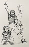 Toyotaro draws Orange Star High School Gym Teacher as Freddie Mercury