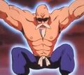 Master Roshi prepares the MAX Power Kamehameha