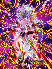 Dokkan Battle Predatory Urge Android 21 (Transformed) card (DB FighterZ True Form Evil Android 21)