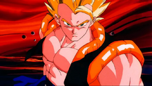 Gogeta en mouvement