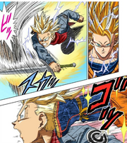 Goku defeats Trunks