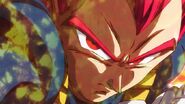 Vegeta Super Saiyan Dios en la película Dragon Ball Super: Broly.